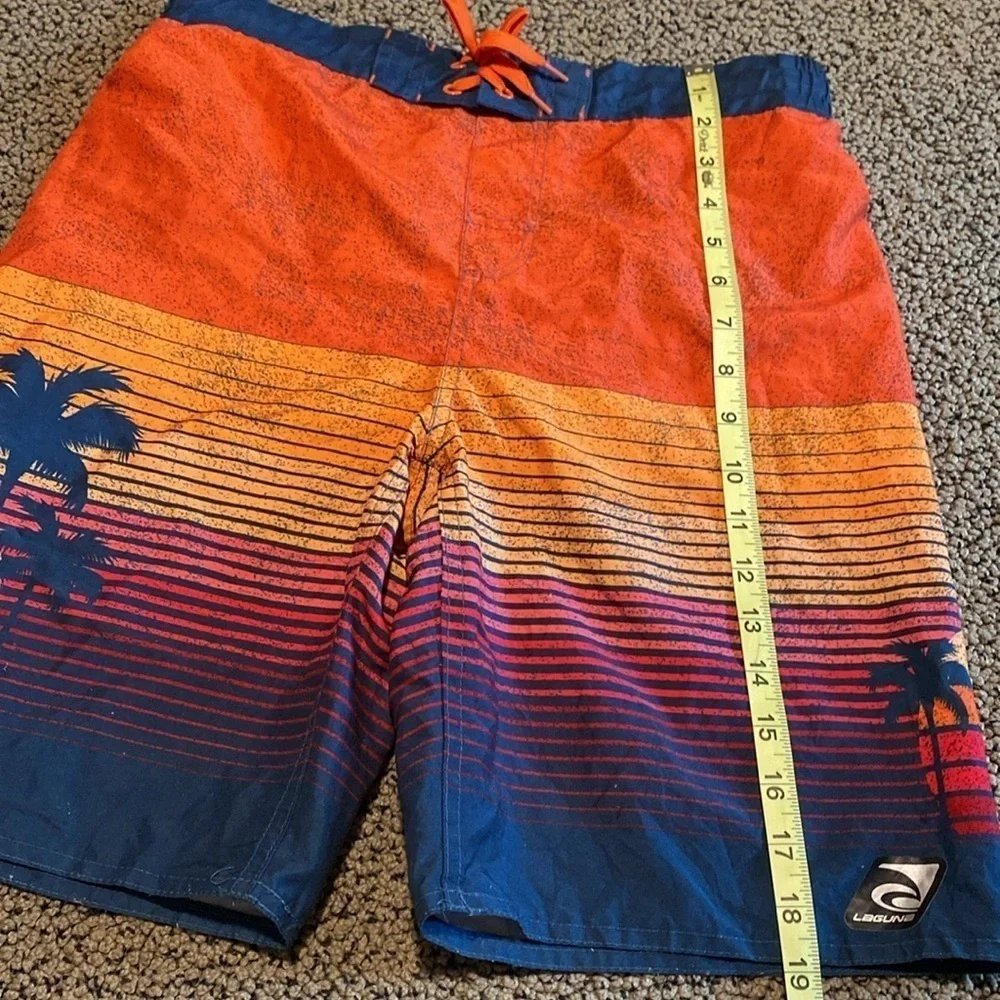 Laguna Swim Board Shorts Size Youth Large 14/16 in Like New Condition